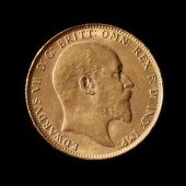 GREAT BRITAIN, 1908 GOLD SOVER