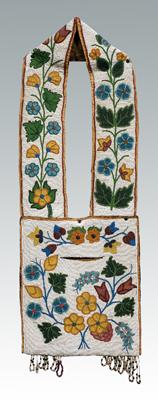 Great Lakes beaded bandolier bag,