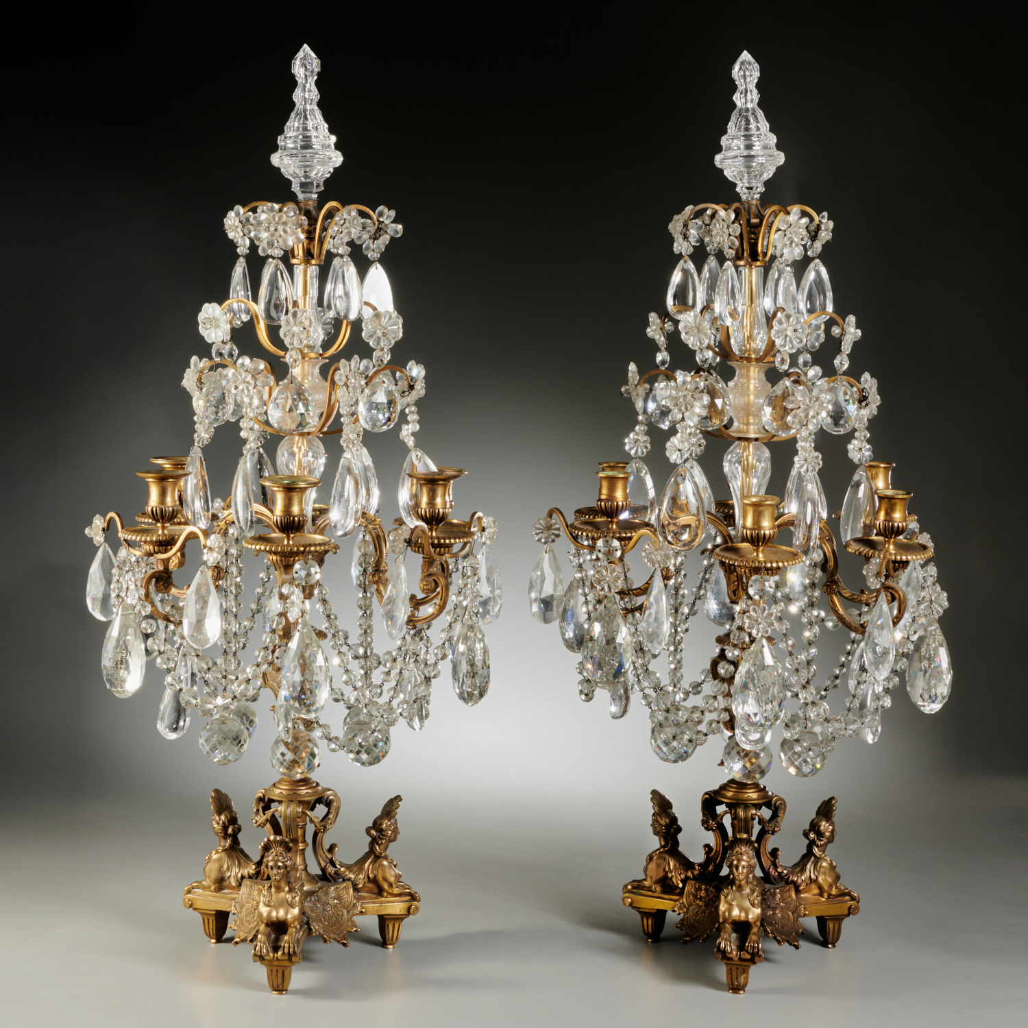 GREAT PAIR FRENCH BRONZE, ROCK