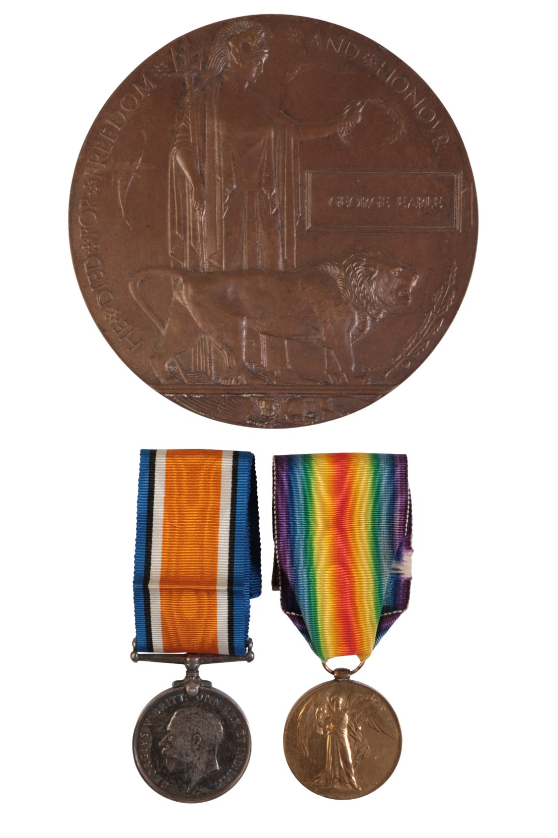 GREAT WAR PAIR AND MEMORIAL