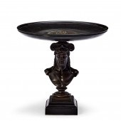 GRECIAN BRONZE COMPOTE, the ci