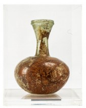 GRECO-ROMAN GLASS VASEin a luc
