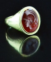 Greco-Roman Gold & Carnelian F