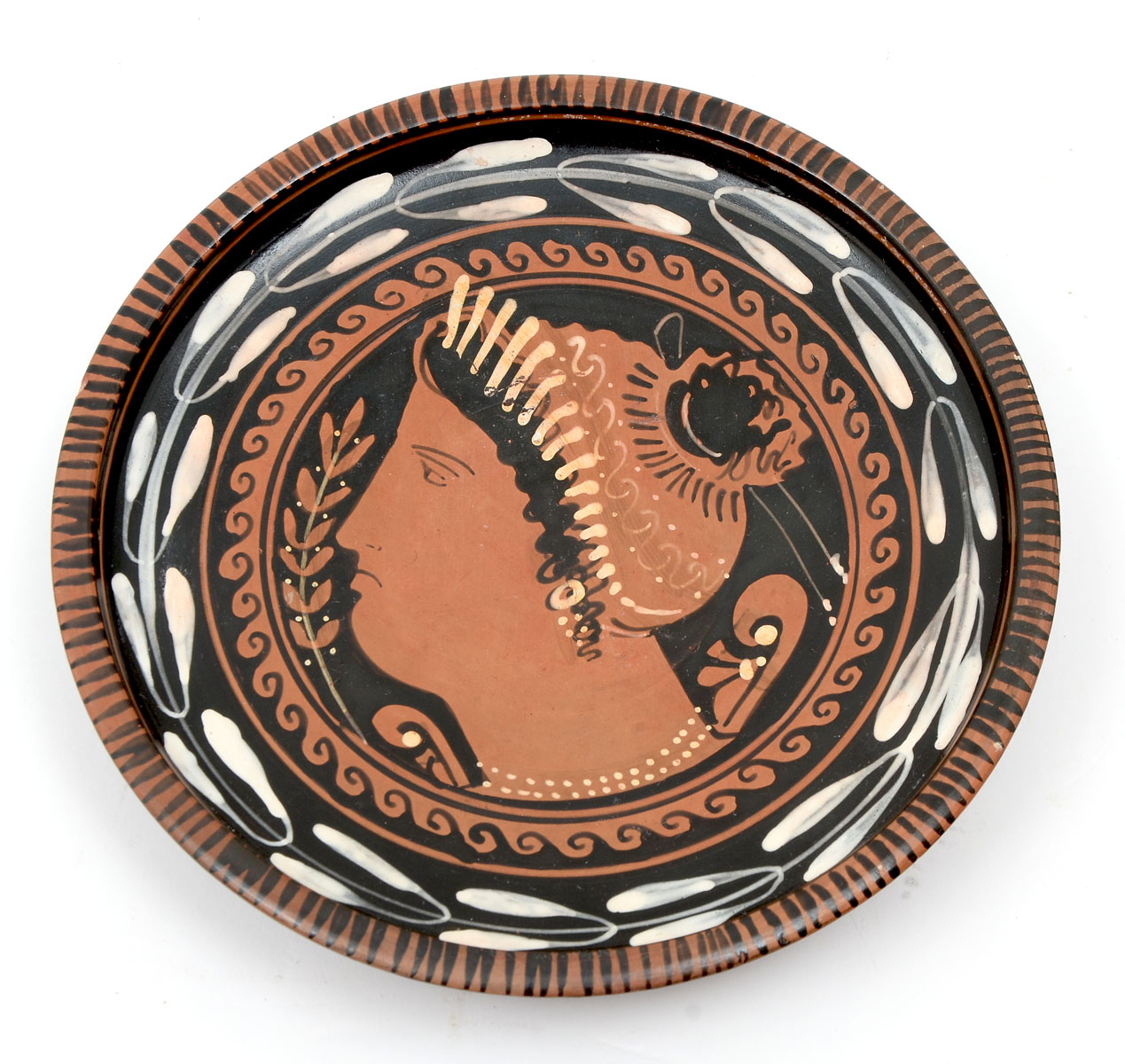GRECO-ROMAN SMALL PORTRAIT PLATE: