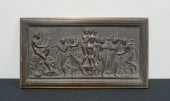 GRECO-ROMAN STYLE BRONZE PANEL