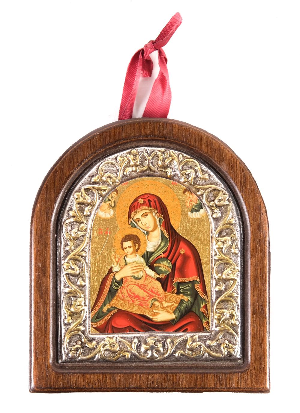 GREEK 999 SILVER CLAD ICON OF THE