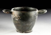 GREEK APULIAN BLACK-GLAZED POT