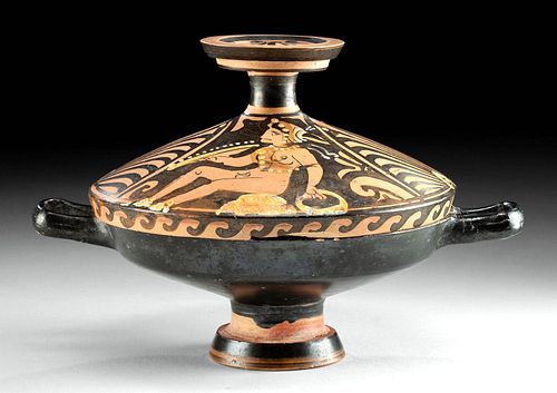 GREEK APULIAN LIDDED LEKANIS W/