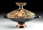 GREEK APULIAN LIDDED LEKANIS W