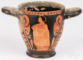 GREEK APULIAN POTTERY SKYPHOS<