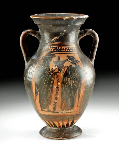 GREEK ATTIC BLACK-FIGURE AMPHORA,