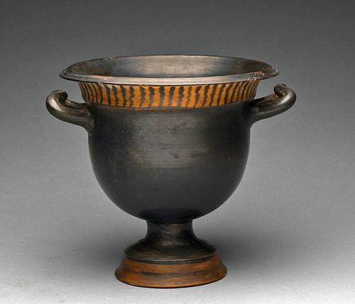 GREEK ATTIC BLACKWARE KRATER**First