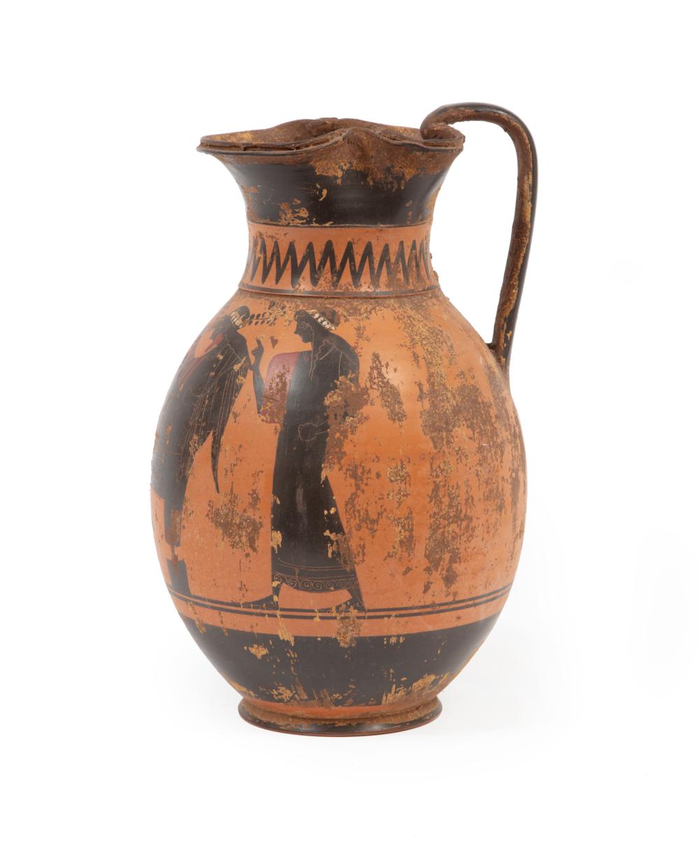GREEK BLACK FIGURAL POTTERY