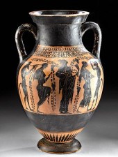 GREEK BLACK-FIGURE AMPHORA - D
