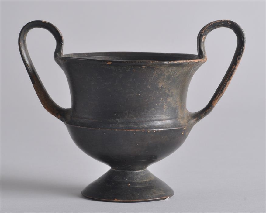 GREEK BLACK GLAZED POTTERY