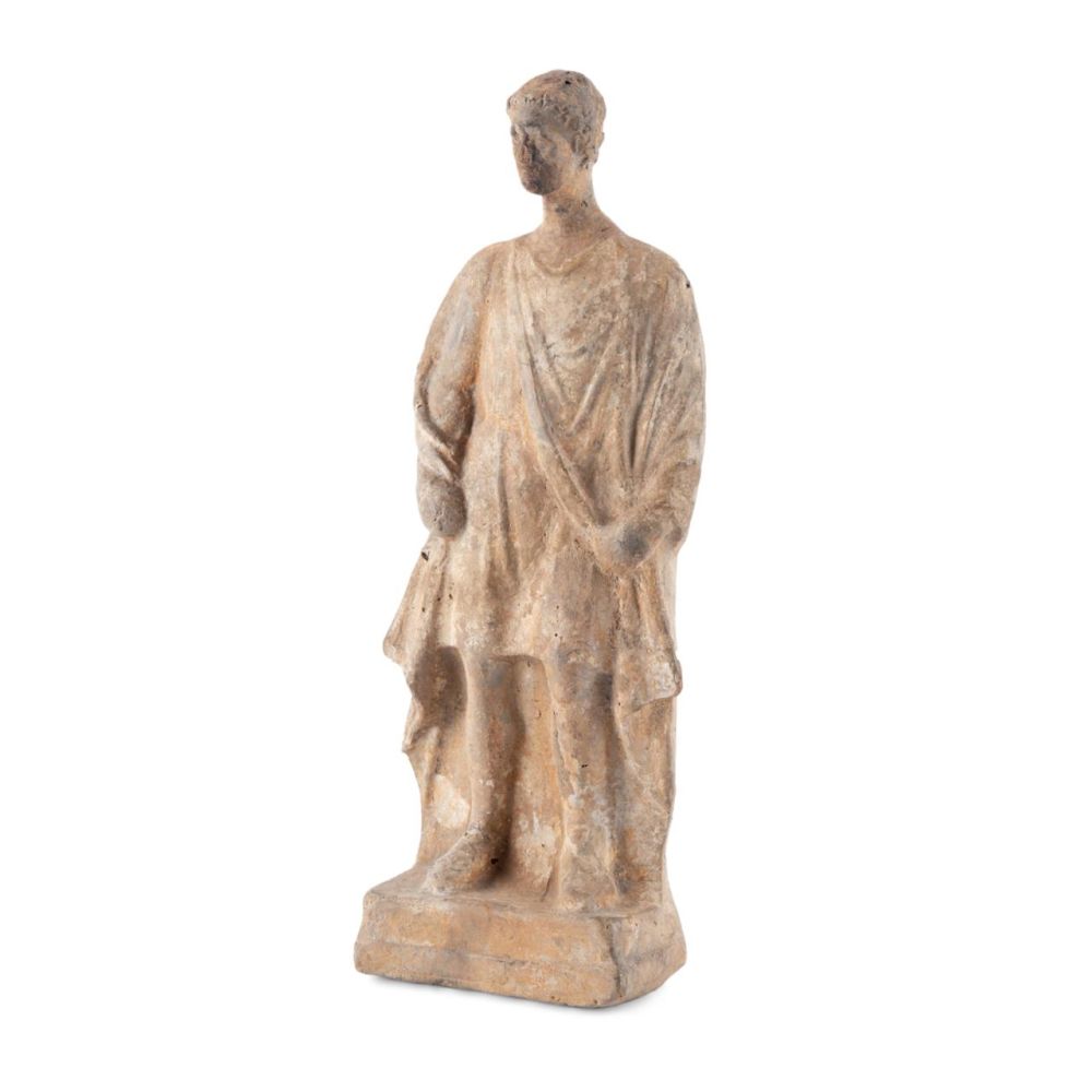 GREEK BOEOTIAN TERRACOTTA FIGURE OF