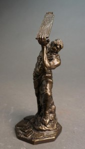 GREEK BRONZE FIGURE OF MOSES A