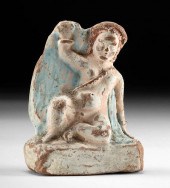GREEK CANOSAN POLYCHROME FIGUR