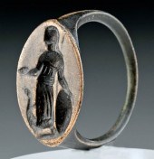 GREEK HELLENISTIC BRONZE SIGNE
