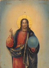 GREEK ICON DEPICTING CHRIST HO