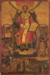 GREEK ICON OF ST. JOHN CHRYSOS