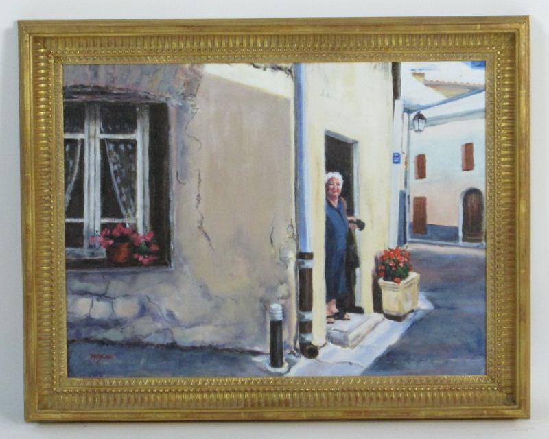 Greek Isles Street Scene with