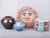 Greek mugs, studio pottery, wa