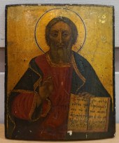 GREEK PAINTED ICON POSSIBLY OF