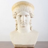 GREEK PARIAN BUST OF HERA, AFT