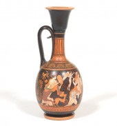 GREEK RED-FIGURED CERAMIC LEKY