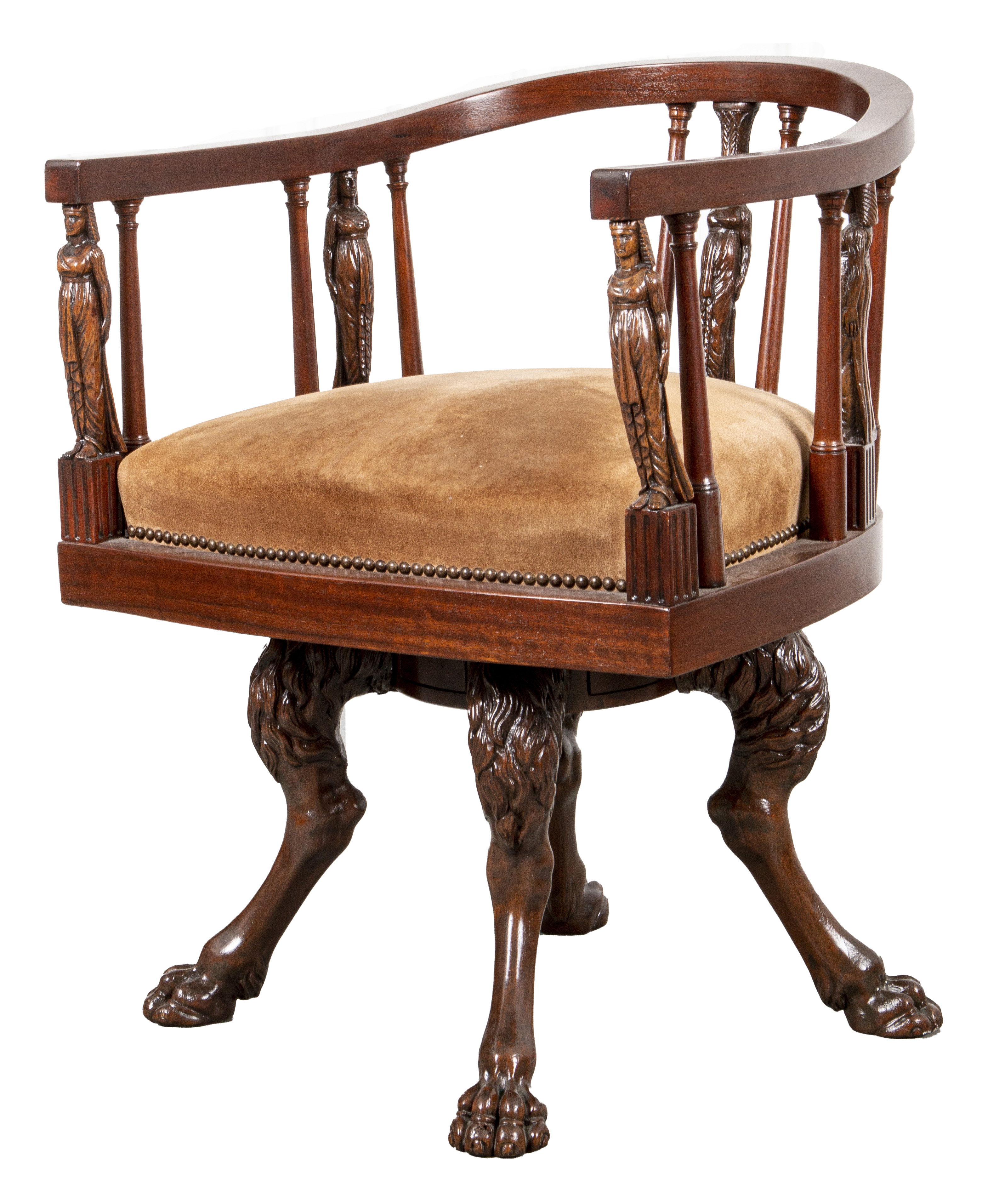 GREEK REVIVAL FIGURAL TUB