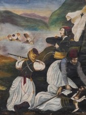 GREEK SCHOOL, BATTLE SCENE, OI