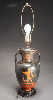 GREEK STYLE BLACK ATTIC DECORA