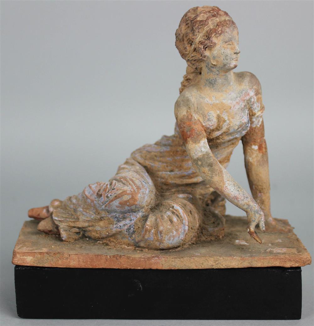 GREEK TANAGRA STYLE POLYCHROME
