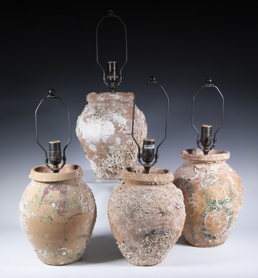 GREEK TERRACOTTA OCTOPUS TRAPS AS