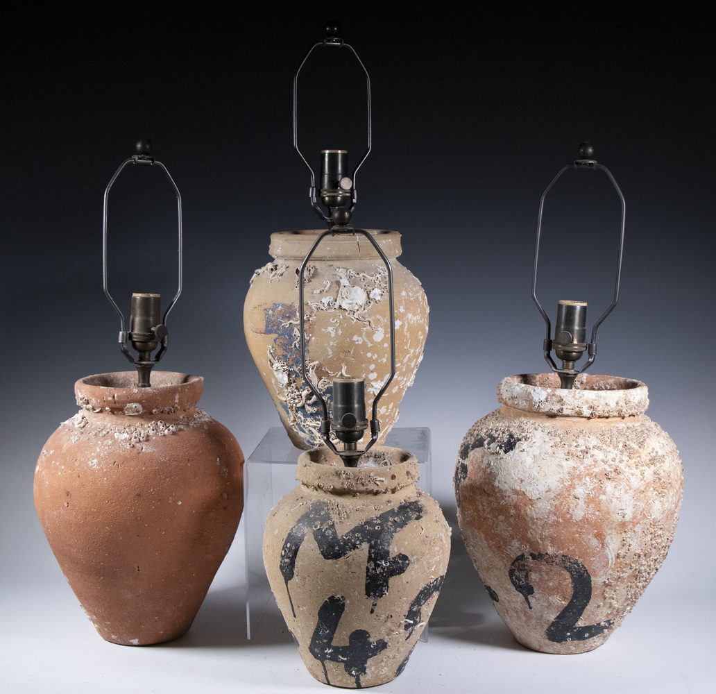 GREEK TERRACOTTA OCTOPUS TRAPS AS