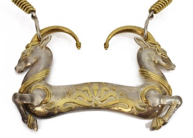 GREEK ZOLOTAS 22K GOLD & SILVER