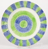 GREEN AND BLUE RAINBOW SPATTER