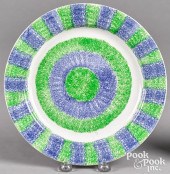 GREEN AND BLUE RAINBOW SPATTER