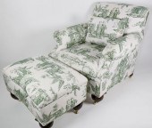 GREEN AND WHITE ORIENTAL GARDE