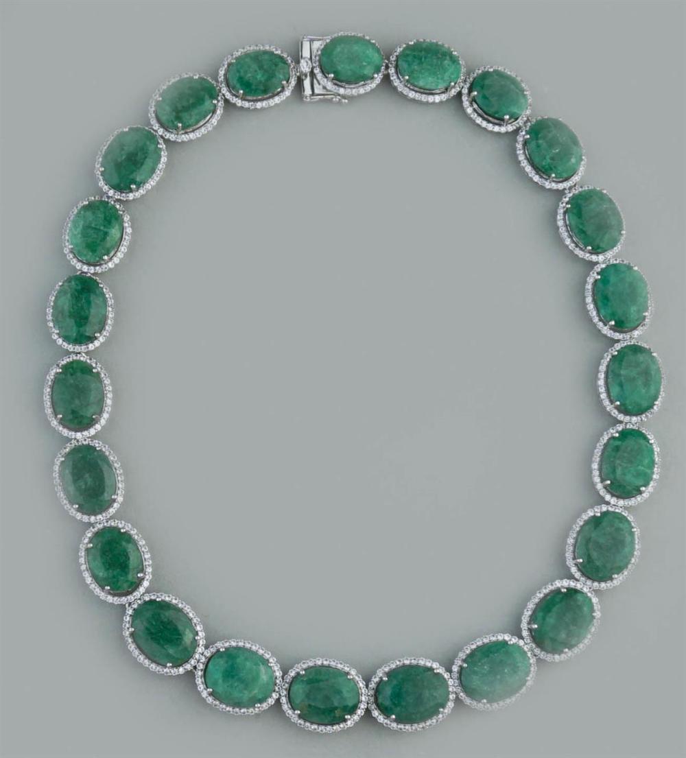 GREEN BERYL, WHITE SAPPHIRE AND 925