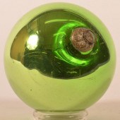 GREEN BLOWN GLASS BALL FORM GE
