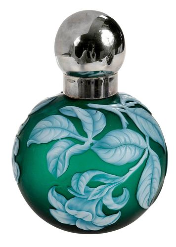 GREEN CAMEO GLASS PERFUMEEnglish,