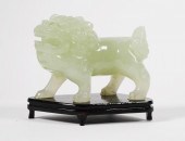 GREEN CARVED QUARTZ CHINESE FO
