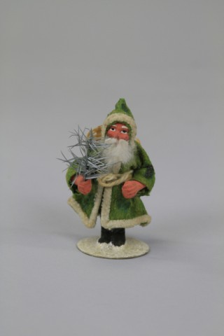 GREEN COATED FATHER CHRISTMAS