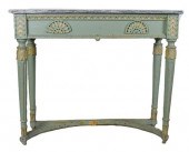GREEN CONSOLE TABLEA green con