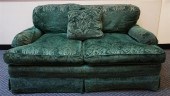 GREEN CUT VELVET FLORAL BROCAD
