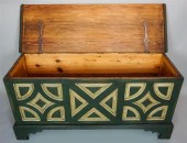 GREEN DISTRESSED PAINTED, PANE