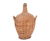 GREEN GLASS DEMIJOHN BOTTLE<br