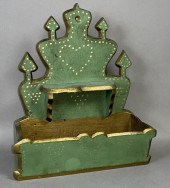 GREEN & GOLD PAINTED OLEY VALL